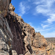 Climbing in the Wichita Mountains